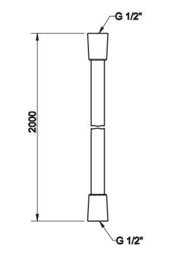 Шланг Gessi Technical Accessories, Сromalux с коническим соединением, цвет Finox Brushed Nickel - изображение 3