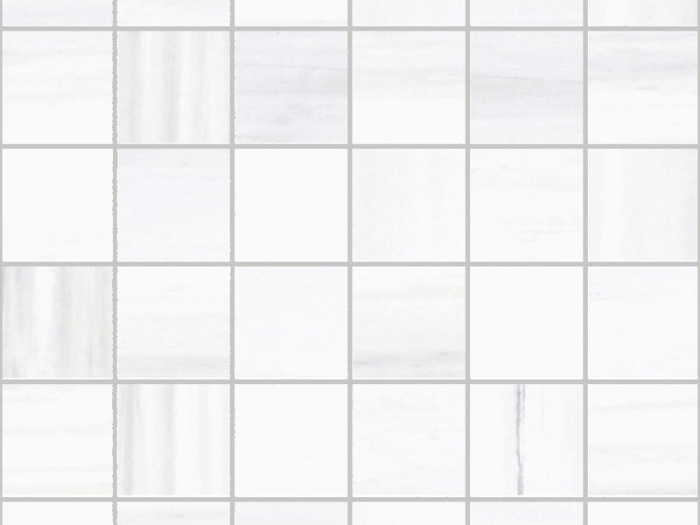 На изображении товар Santagostino Керамогранит Themar Mosaico Bianco Lasa, 30x30 от официального представителя в Москве