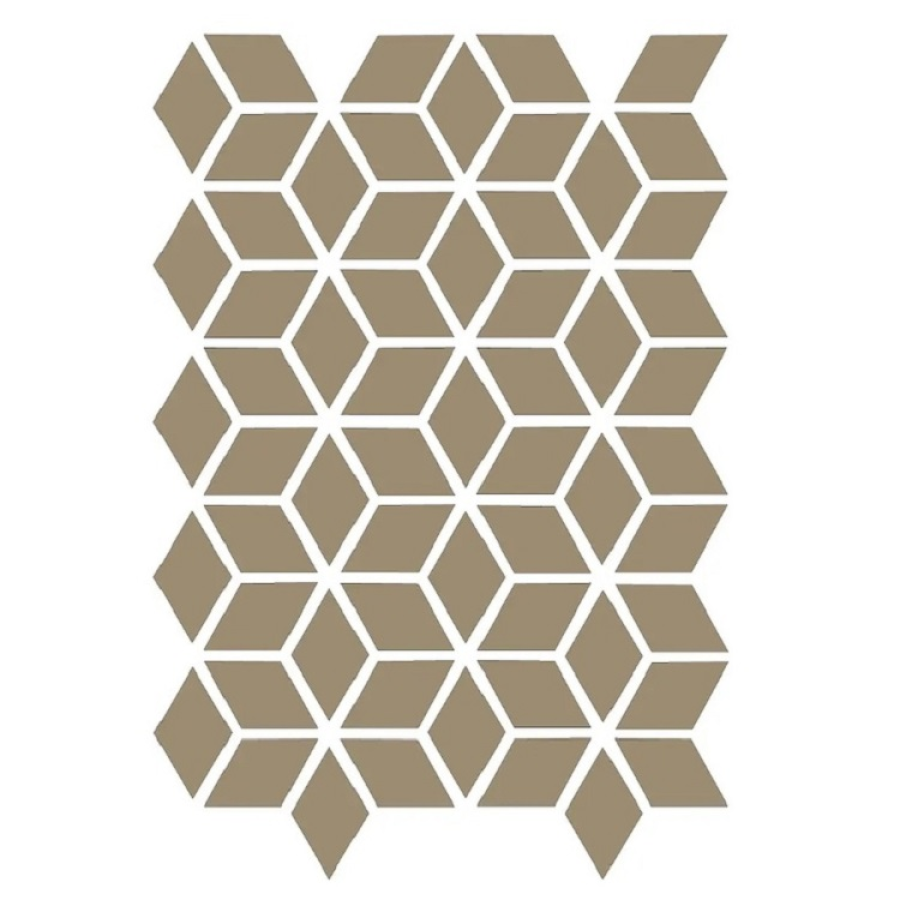 Etruria Керамогранит Xxs Rombo E 4X7 Su Rete Monocolore Tortora