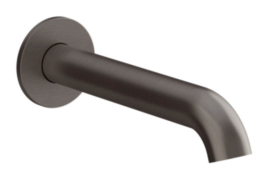 Излив для ванны Gessi Origini, настенный, цвет Black Metal Brushed PVD
