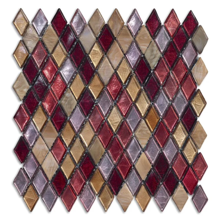 Sicis Стеклянная мозаика Diamond Blends ITEM 02 Ambition Blend chips size 23х40 mm sheet size 259x266 mm