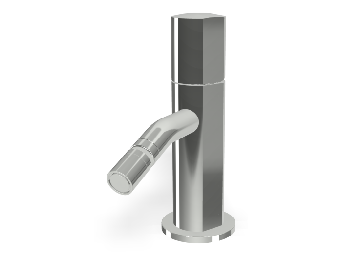 На изображении товар Смеситель для биде Carlo Frattini SO, XS, с 2 гибкими шлангами, донным клапаном Click-Clack 1"1/4, без ручек, L-137 мм, цвет хром от официального представителя в Москве