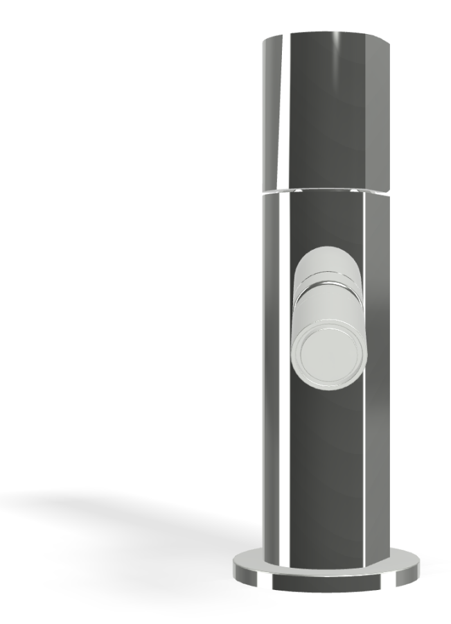 Смеситель для биде Carlo Frattini SO, XS, с 2 гибкими шлангами, донным клапаном Click-Clack 1"1/4, без ручек, L-137 мм, цвет хром - изображение 1