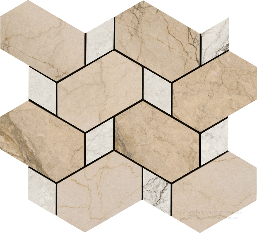 La Fabbrica Ava Керамогранит Bolgheri Stone Tex Beige nat\ret 30x26