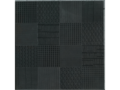 Kronos ceramiche Керамогранит Metallique Noir Texture Mix 20x20