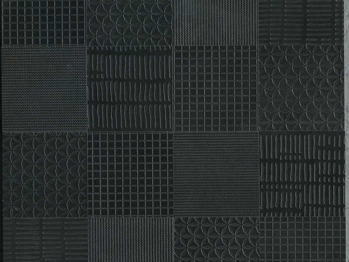 На изображении товар Kronos ceramiche Керамогранит Metallique Noir Texture Mix 20x20 от официального представителя в Москве