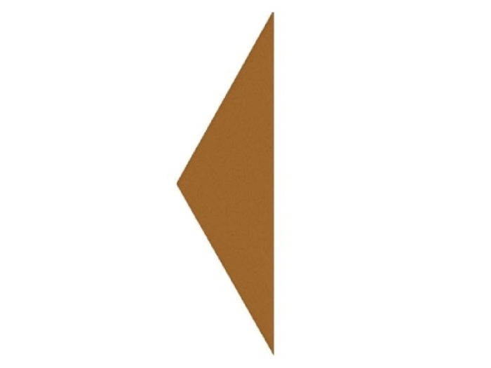 На изображении товар Etruria Керамогранит Hex 15X4.3 Triangolo Biscotto от официального представителя в Москве