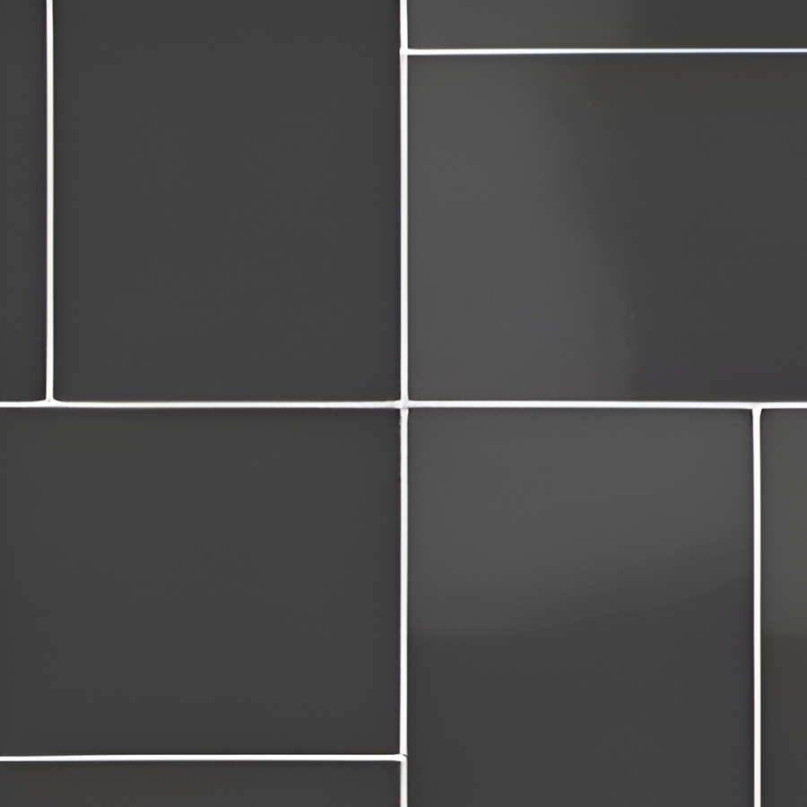Micro. Керамогранит Microtiles X4 Basket Glaze Black 40,2x40,2