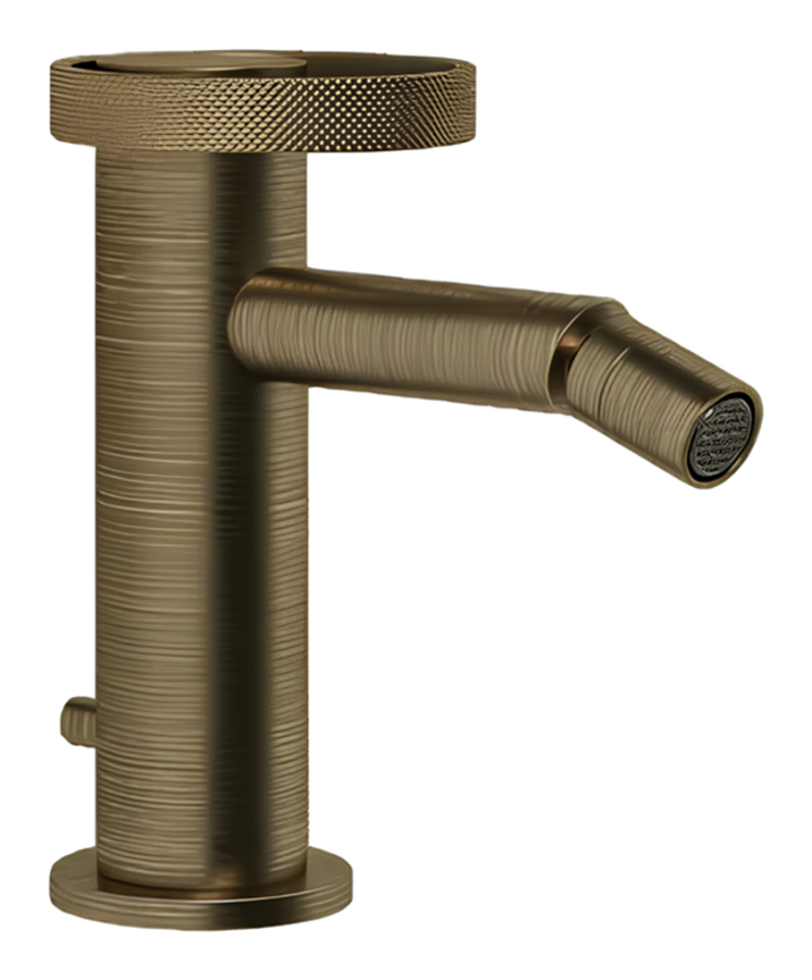 Смеситель для биде Gessi Anello, 70х146мм, однорычажный, цвет Antique Brass