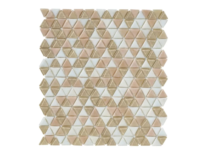 На изображении товар Sicis Смальтовая мозаика Trigono Blends Mosaic Marcel chips size 19x21 mm sheet-size 284x300 mm от официального представителя в Москве