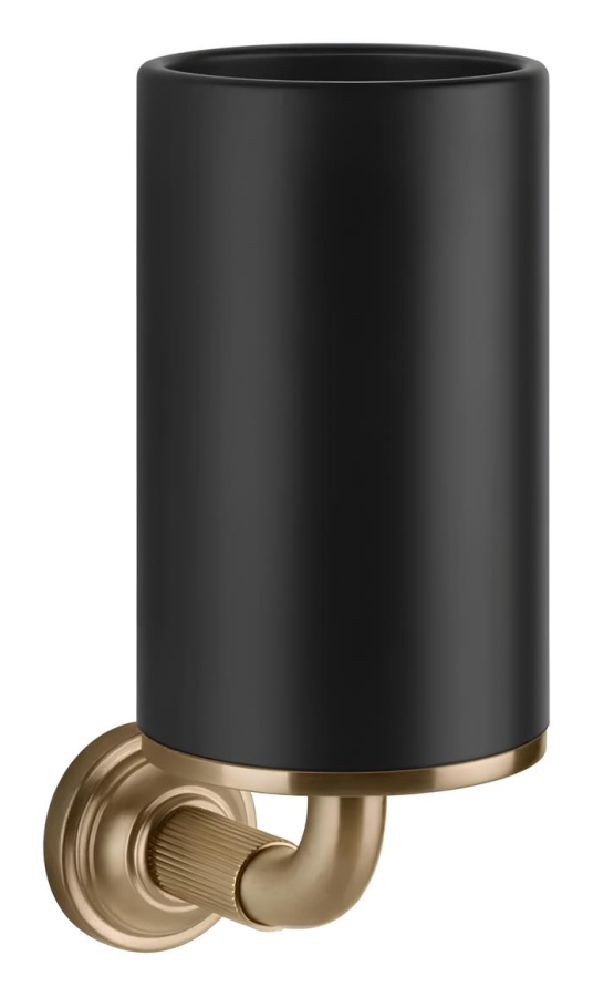 Стакан Gessi Venti20, настенный, цвет Black/Warm Bronze Brushed PVD