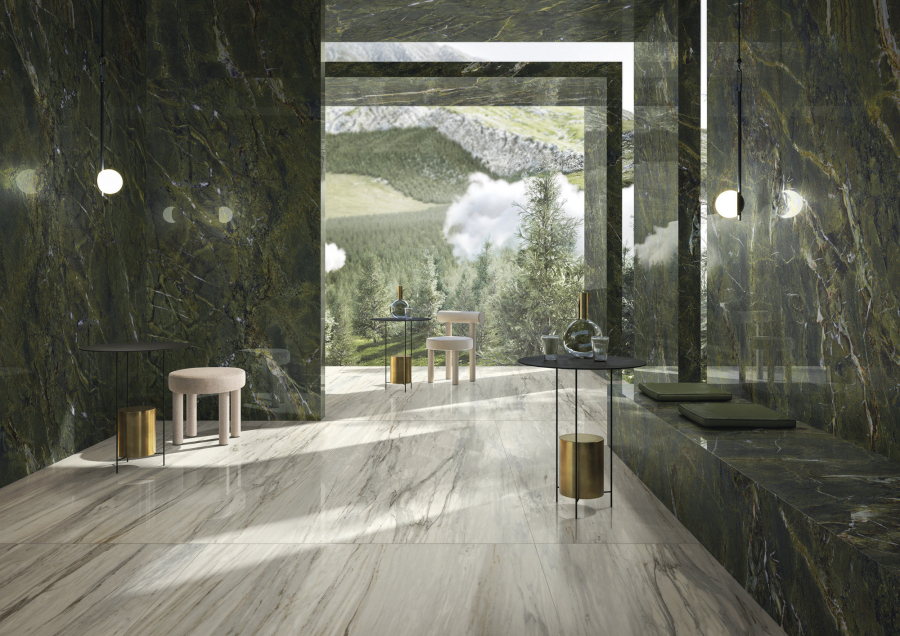 FMG Maxfine Керамогранит Marmi Verde persia lucidato 75x37,5 - изображение 9