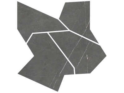 Living Ceramics Керамогранит Allure Anthracite Deco mosaic Anti-slip 59,8x59,8