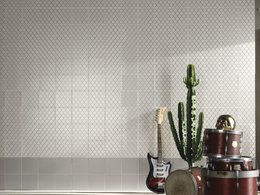 Iris Ceramica Керамическая плитка Diesel Fence White glossy 20x20 - изображение 2