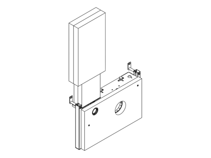 На изображении товар Скрытая часть CEA Design Built-in Parts, для слива интегрированного унитаза/биде в модульной системе ABACO от официального представителя в Москве