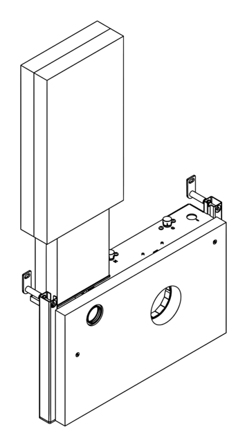 Скрытая часть CEA Design Built-in Parts, для слива интегрированного унитаза/биде в модульной системе ABACO