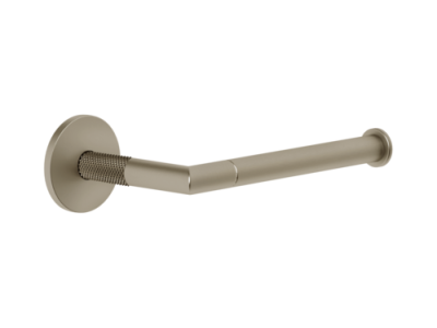 На изображении товар Бумагодержатель Gessi Anello, настенный, без крышки, цвет Finox Brushed Nickel от официального представителя в Москве