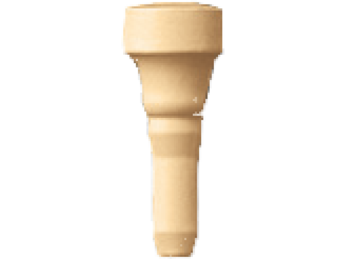 На изображении товар CERAMICHE GRAZIA Угловой элемент ELECTA ANGOLO ESTERNO PARETE FINALE 10X3 APRICOT MATT от официального представителя в Москве