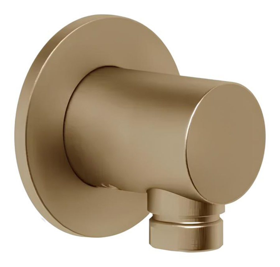 Шланговое подсоединение для душа Gessi Anello, настенное, цвет Warm Bronze Brushed PVD