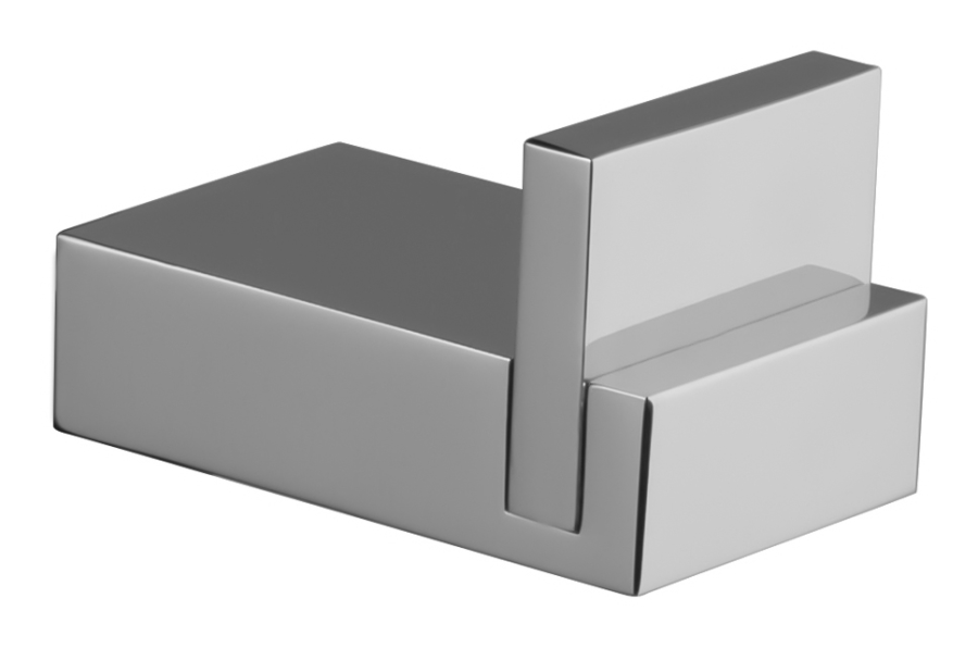 Крючок одинарный Carlo Frattini Quadra, цвет хром