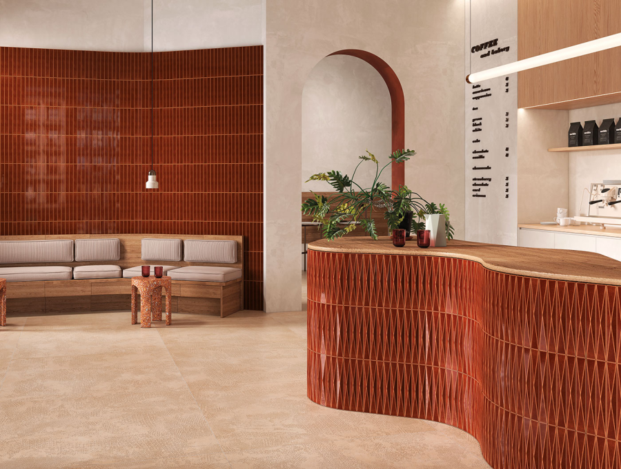 Sartoria Керамическая плитка Pulse Flat Copper Glossy 4x31.5 (1уп=0.504 м2=40 шт) - изображение 2