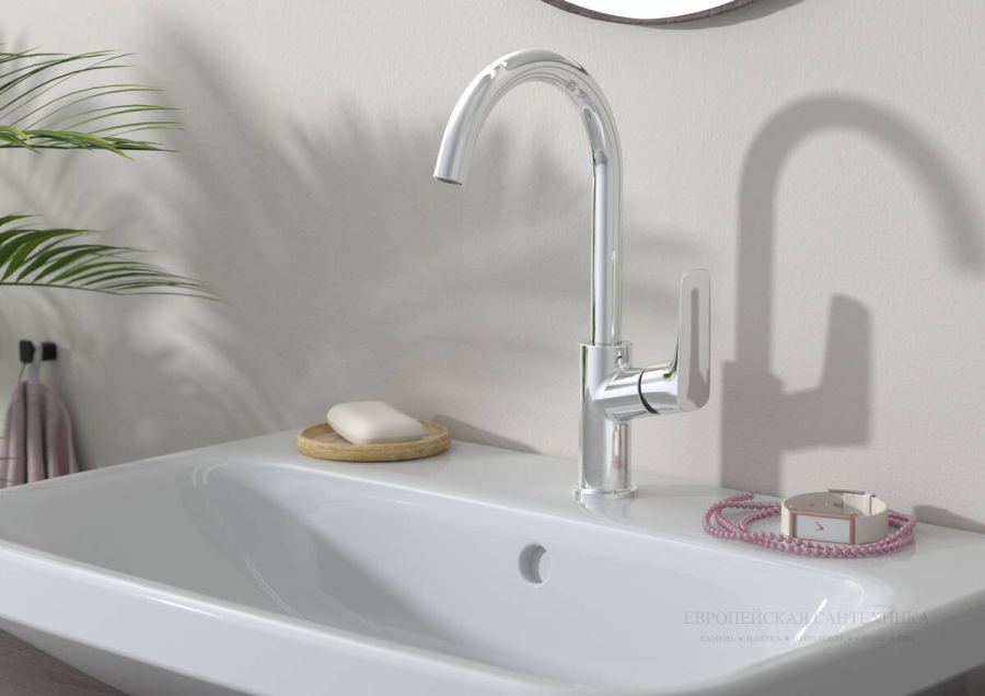 Смеситель Hansgrohe Logis для раковины на 1 отверстие, цвет хром - изображение 3