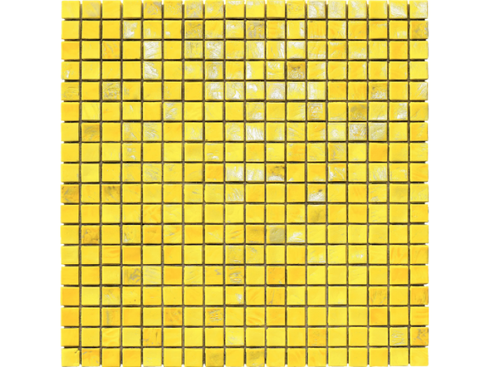 На изображении товар Sicis Стеклянная мозаика Murano Smalto Cadmium 4 chips size 10x10 mm sheet-size 295x295 mm от официального представителя в Москве