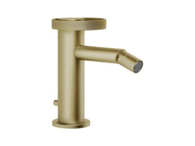 Смеситель для биде Gessi Anello, на 1 отверстие, донный клапан, цвет Brass Brushed PVD