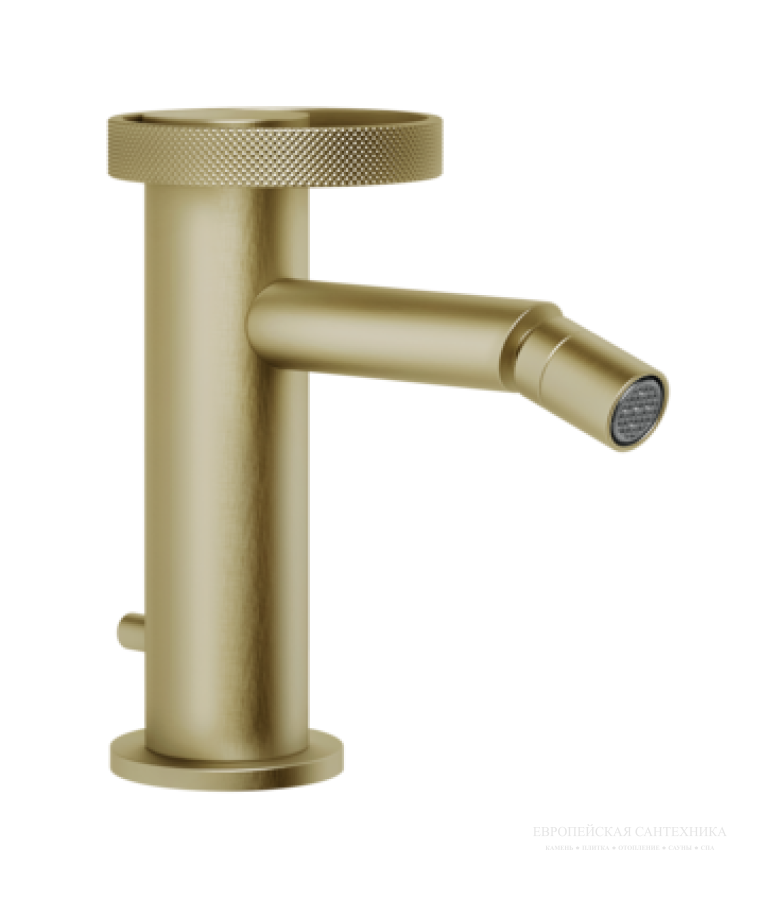 Смеситель для биде Gessi Anello, на 1 отверстие, донный клапан, цвет Brass Brushed PVD - изображение 3