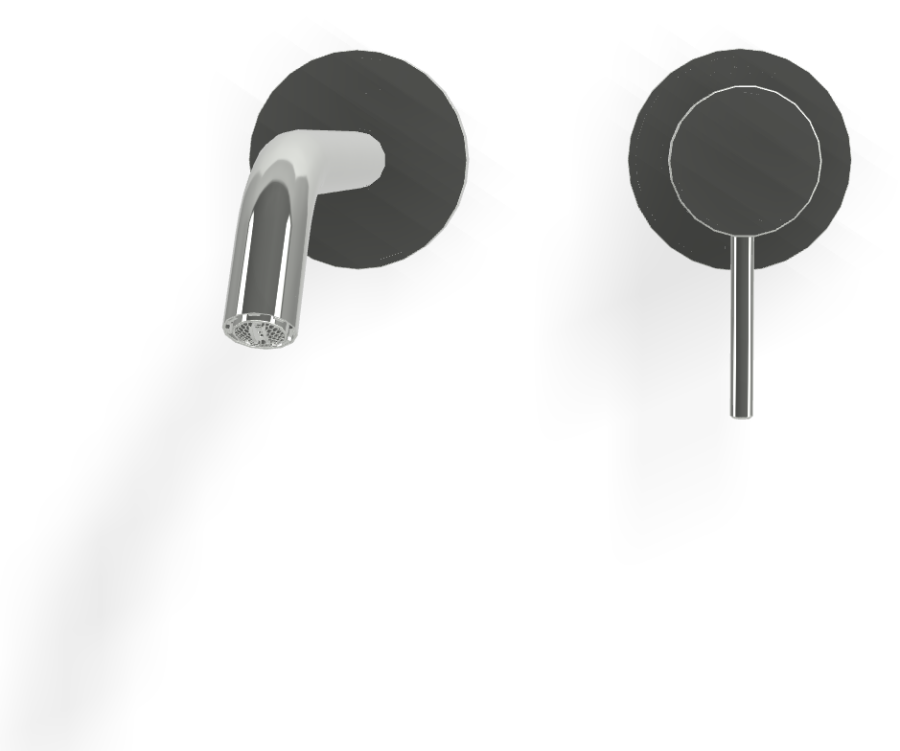 Смеситель для раковины Carlo Frattini Spillo Up, встраиваемый, с донным клапаном Click-Clack, внешние части, цвет хром - изображение 1