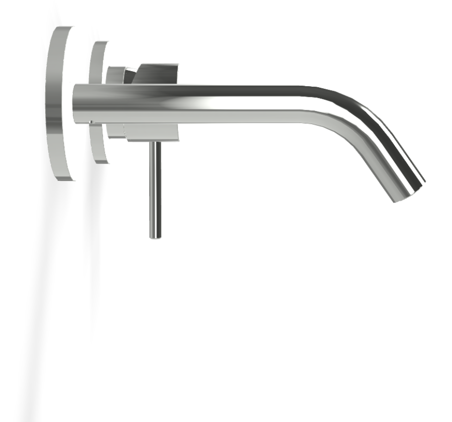 Смеситель для раковины Carlo Frattini Spillo Up, встраиваемый, с донным клапаном Click-Clack, внешние части, цвет хром - изображение 2