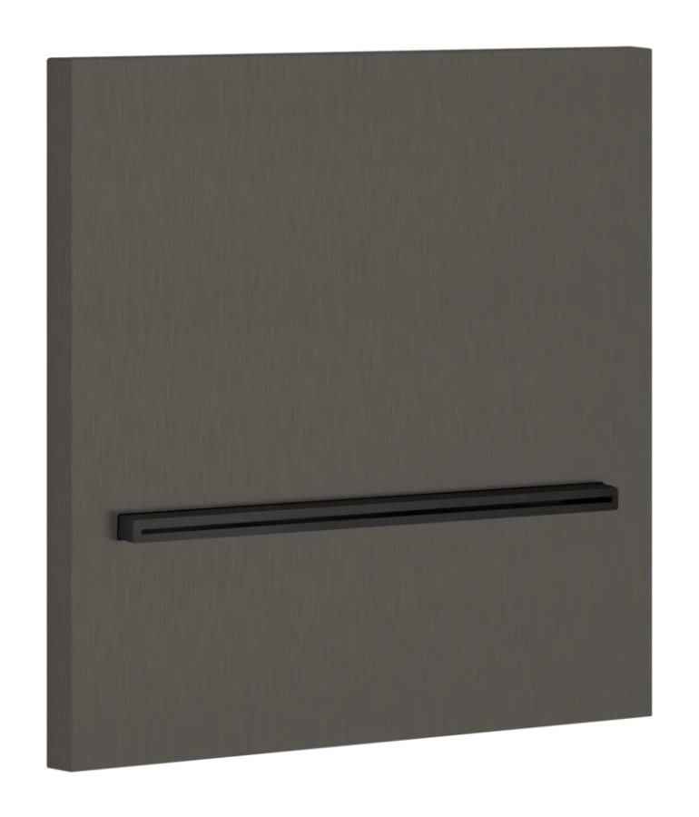 Излив для душа Gessi, 200х200 мм, каскадный, для смесителя удаленного управления, цвет Black Metal Brushed PVD
