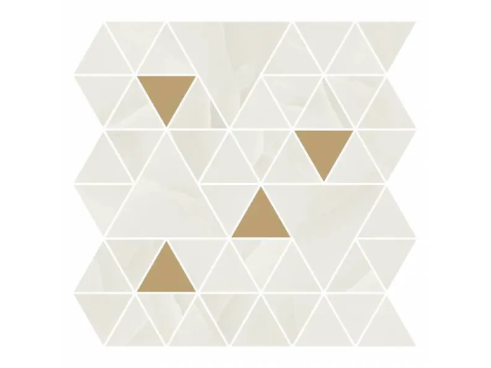 На изображении товар REFIN Керамогранит PRESTIGIO ONYX WHITE MOSAICO T LUCIDO R 30x30 от официального представителя в Москве