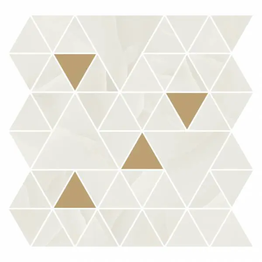 REFIN Керамогранит PRESTIGIO ONYX WHITE MOSAICO T LUCIDO R 30x30