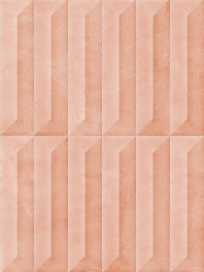Sartoria Керамическая плитка Pop Ridge Rosa Antico Glossy 6.2x25 - изображение 1