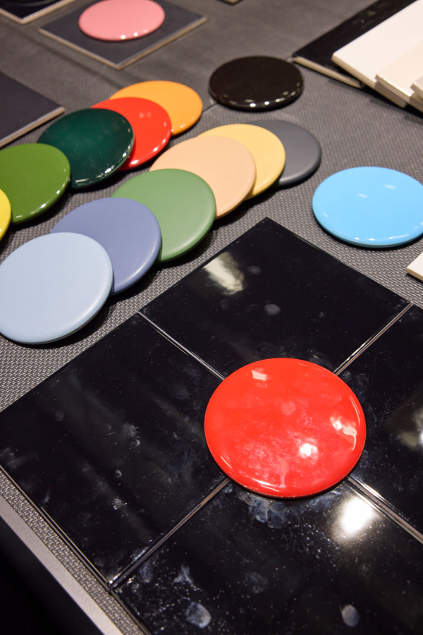 Плитка Tonalite Cerchio, керамическая, 15×15 см, керамический круг 10 см, цвет чёрный, глянцевый - изображение 3