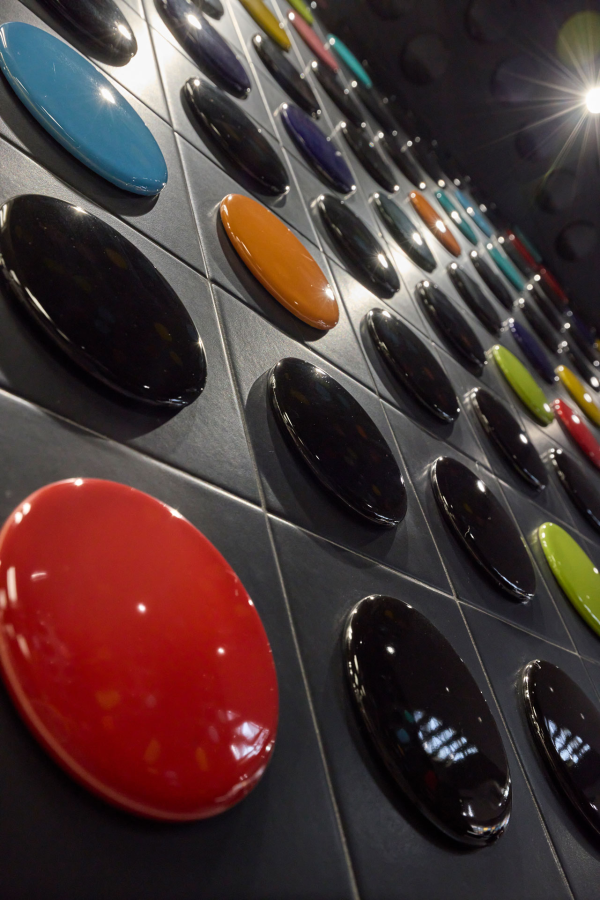 Плитка Tonalite Cerchio, керамическая, 15×15 см, керамический круг 10 см, цвет чёрный, глянцевый - изображение 7