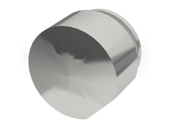 На изображении товар Запорный вентиль Carlo Frattini SO, с подключением на 1/2", без ручек, внешняя часть, цвет хром от официального представителя в Москве