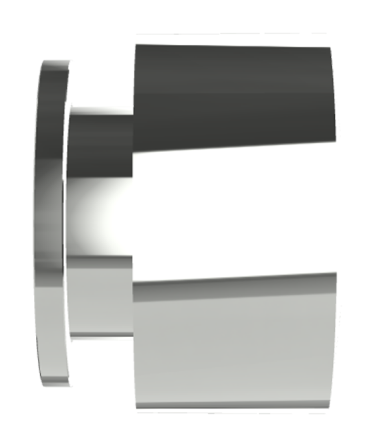 Запорный вентиль Carlo Frattini SO, с подключением на 1/2", без ручек, внешняя часть, цвет хром - изображение 2