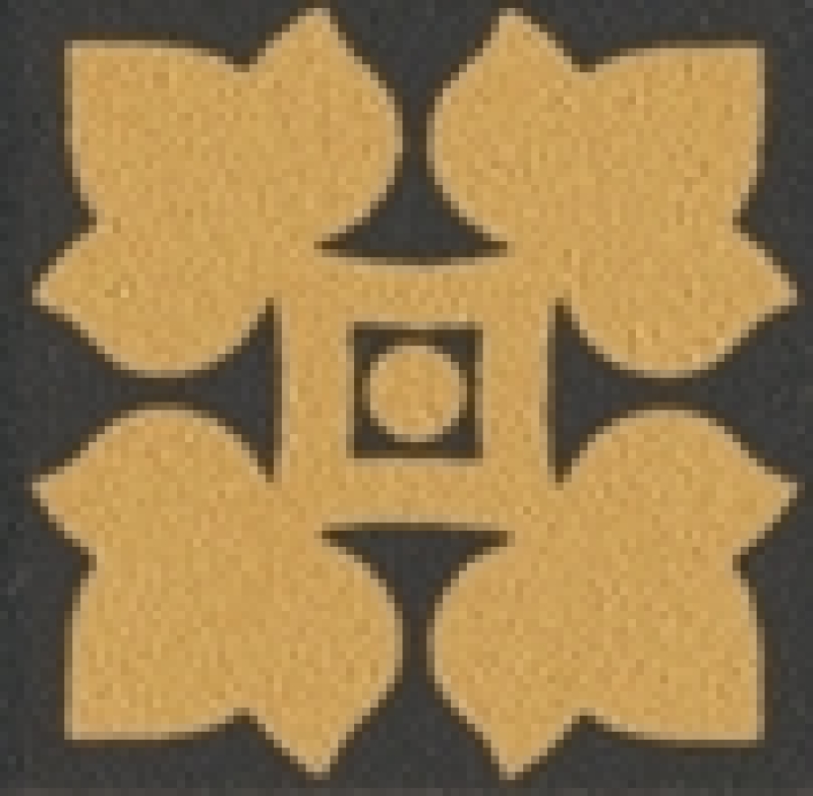 CERAMICHE GRAZIA Вставка OLD ENGLAND TOZZETTO DECORO BLACK 4X4 LEEDS