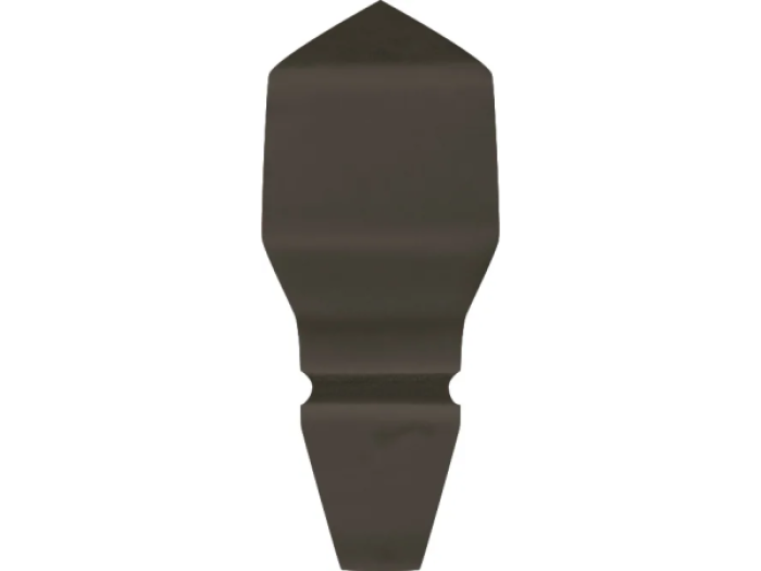 На изображении товар CERAMICHE GRAZIA Угловой элемент SHADES OF ART ANGOLO FINALE 2X7 CHARCOAL от официального представителя в Москве