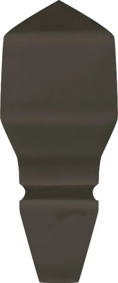 CERAMICHE GRAZIA Угловой элемент SHADES OF ART ANGOLO FINALE 2X7 CHARCOAL