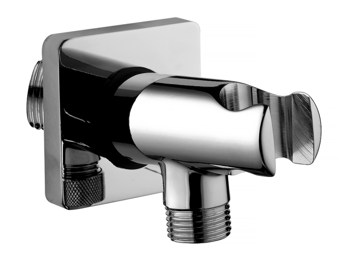 На изображении товар Держатель Bossini  с шланговым подсоединением, цвет хром от официального представителя в Москве