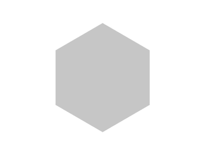 На изображении товар Etruria Керамическая плитка CONCETTO SPAZIALE 16X18.5 Esagono Piano Slate Gray от официального представителя в Москве