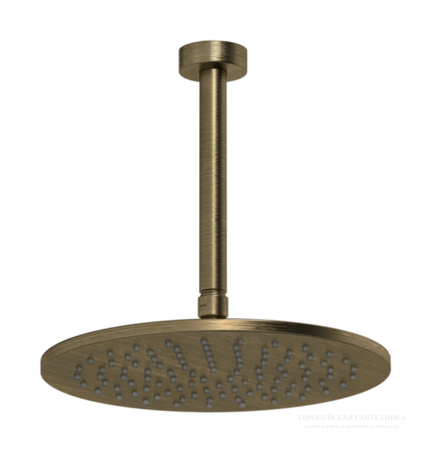 Верхний душ Gessi Anello, потолочный, ⌀250 мм, цвет Antique Brass - изображение 1