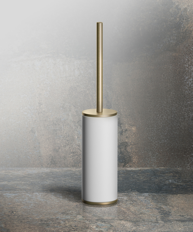 Ёршик Gessi Inciso, напольный, цвет Brass Brushed PVD - изображение 1