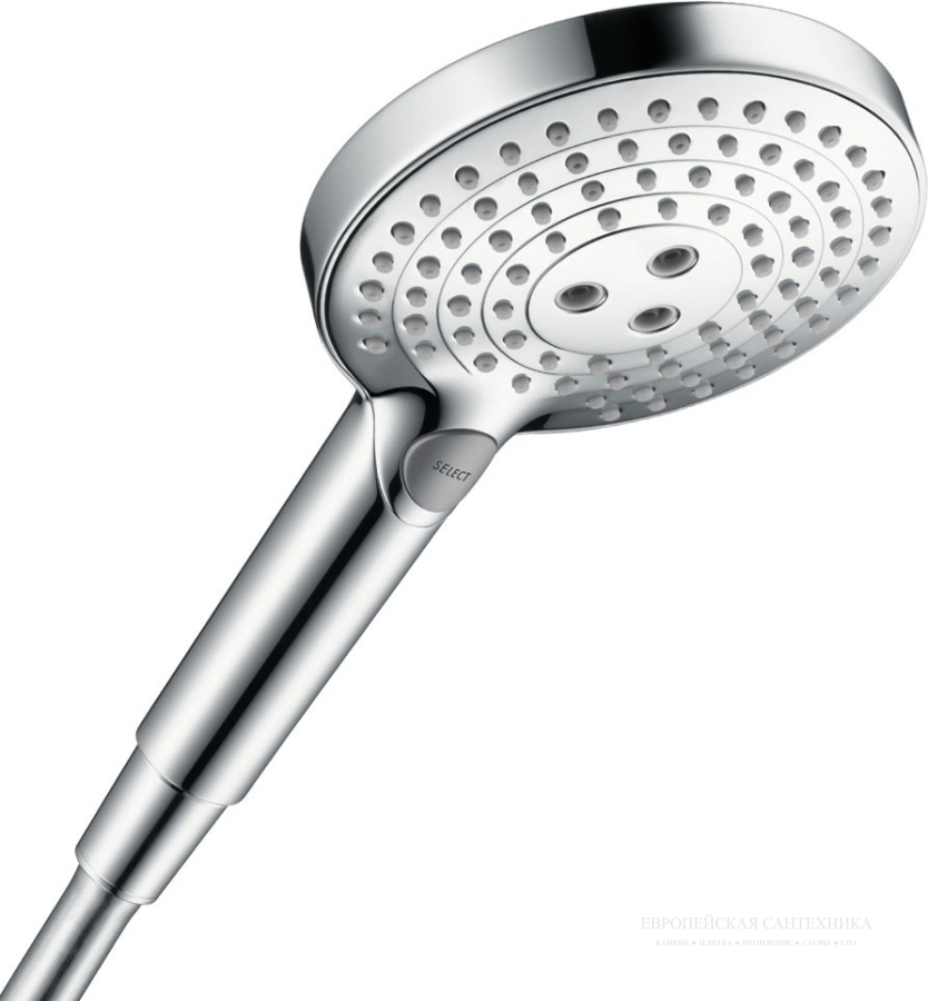 Ручной душ Hansgrohe Raindance Select S 120 3jet, лейка, 3 типа струи, цвет Хром