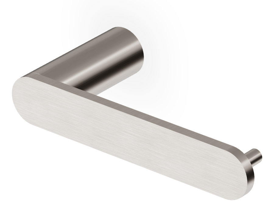 Бумагодержатель Zucchetti Isy22, настенный, L. 158 мм, цвет Brushed Nickel