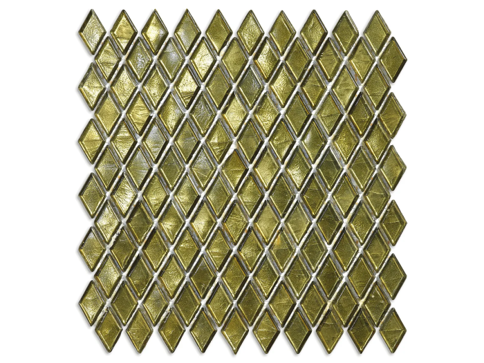 На изображении товар Sicis Стеклянная мозаика Diamond ITEM T45 Cempaka chips size 23х40 mm sheet size 251x253 mm от официального представителя в Москве