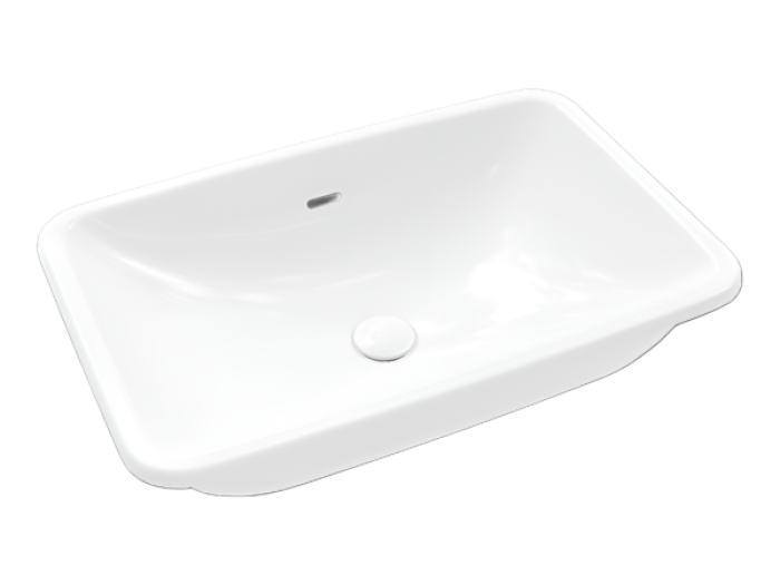 На изображении товар Раковина Villeroy&Boch Loop&Friends для установки под столешницу 615x380 мм, цвет  альпийский белый Ceramic Plus от официального представителя в Москве